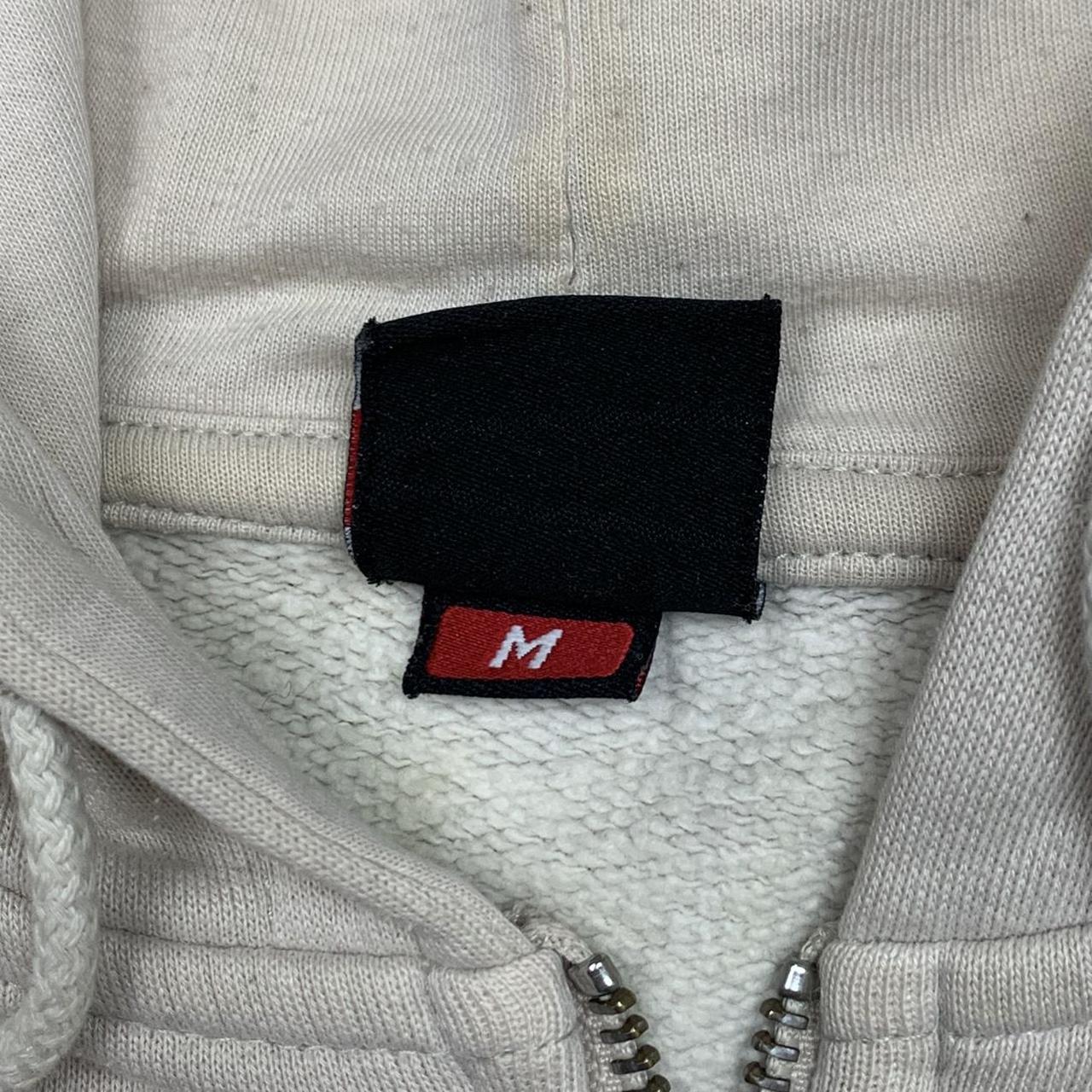 Rip Curl 00s white graphic zip hoodie