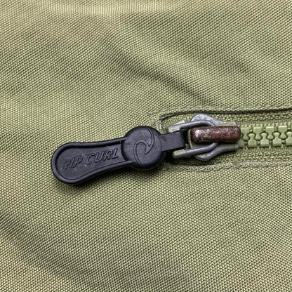 Rip Curl 90s graphic green boxy zip track jacket