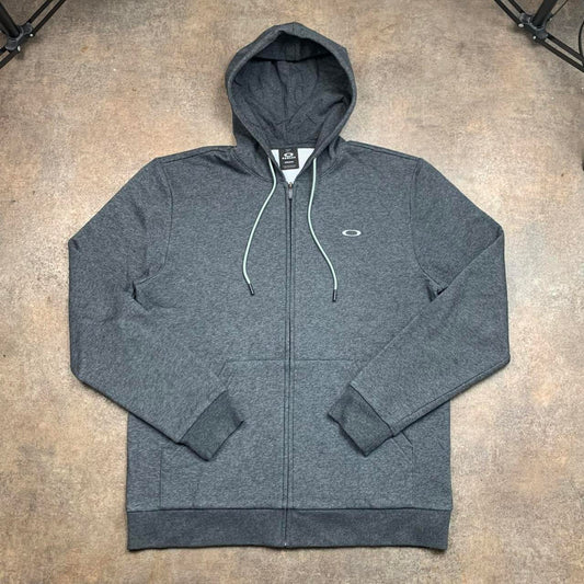 Oakley grey logo zip hoodie