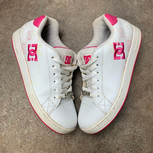DC Shoes Pixies 00s white pink chunky trainers