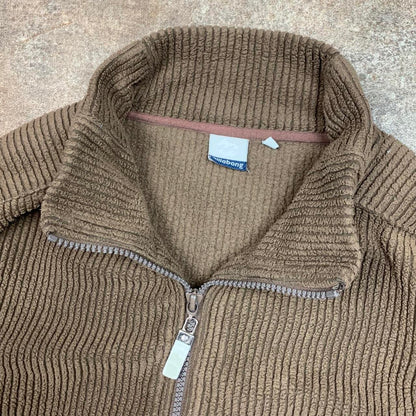 Billabong 90s brown zip sweater jacket
