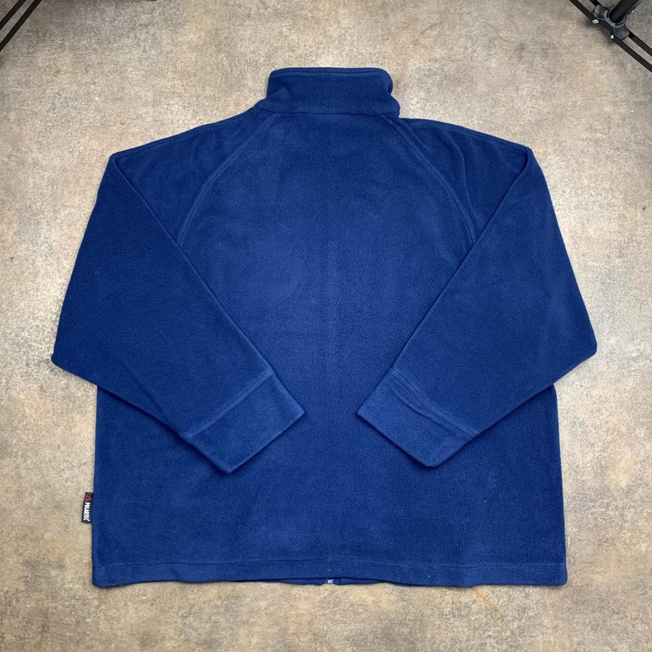 Quiksilver 90s polartec navy logo zip fleece