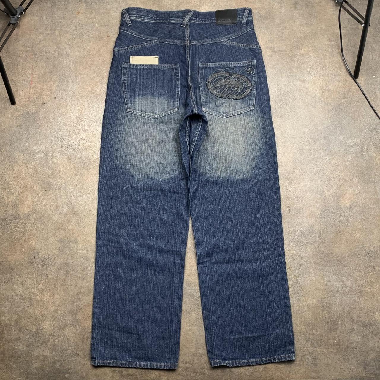 Ecko Unltd. 00s baggy faded navy blue denim jeans
