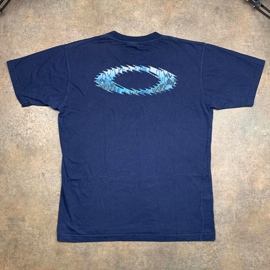 Oakley Software 00s navy static icon graphic tee