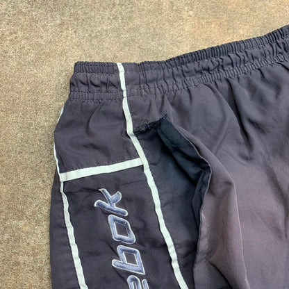 Reebok 00s navy faded graphic baggy jogger shorts