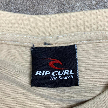 Rip Curl 00s cream beige graphic tee