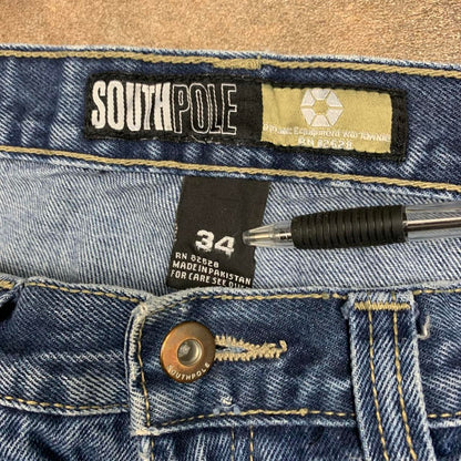 Southpole 00s baggy navy blue jeans