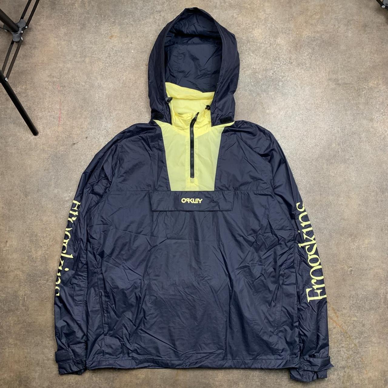 Oakley utilised black yellow graphic lightweight jacket