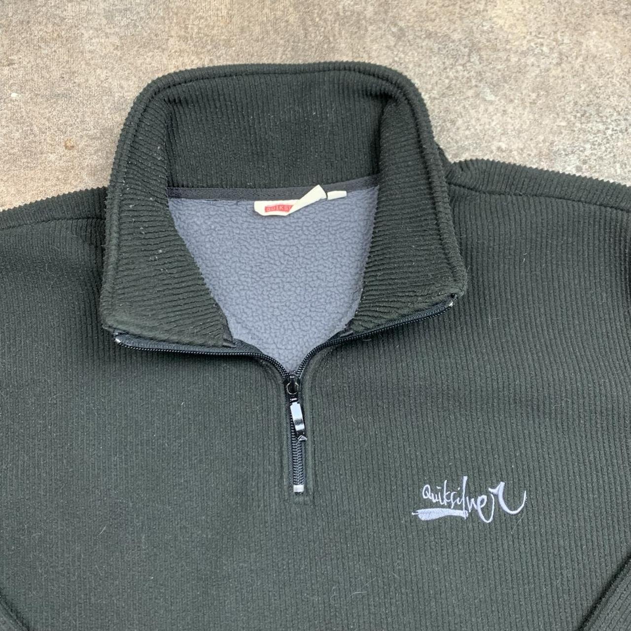 Quiksilver 90s chunky lined black jumper