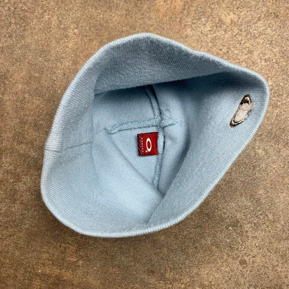Oakley Software 00s light blue logo skully beanie