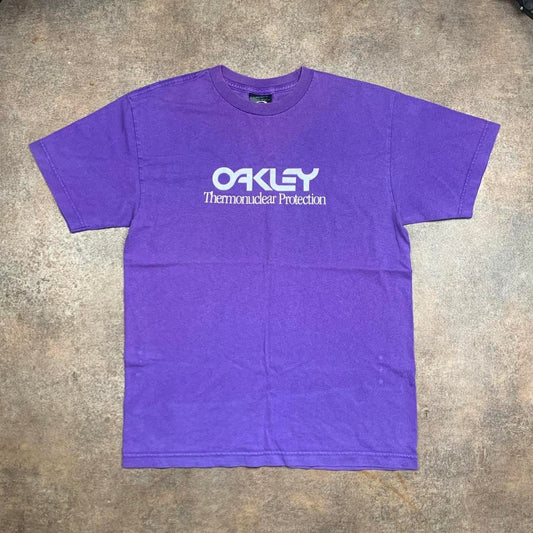 Oakley Software 00s purple faded graphic tee