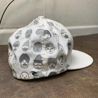 Rip Curl 00s white grey graphic cap