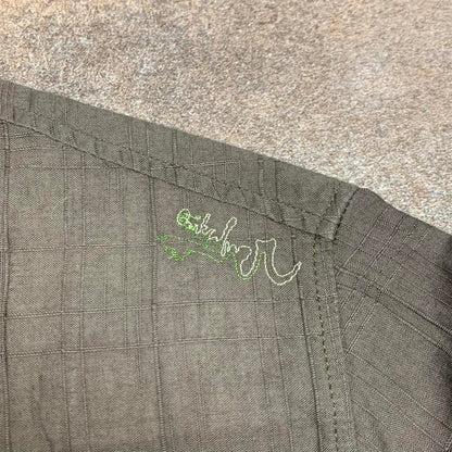 Quiksilver 00s brown green graphic shirt