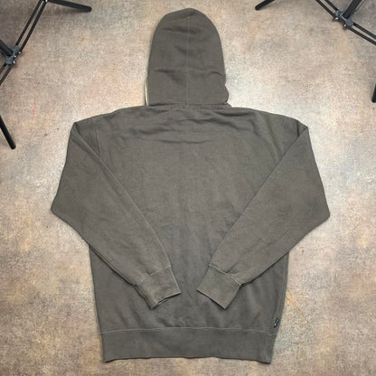 Fox Racing 00s graphic brown baggy zip hoodie