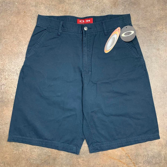 Oakley Software 00s navy baggy denim shorts