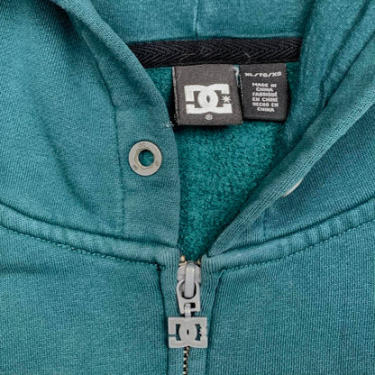 DC Shoes 00s graphic blue zip hoodie