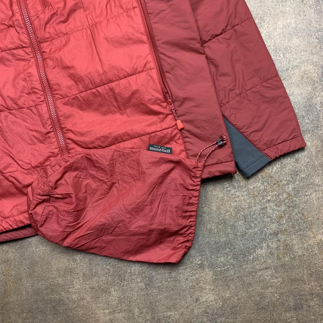 Montbell red maroon utilised windbreaker coat