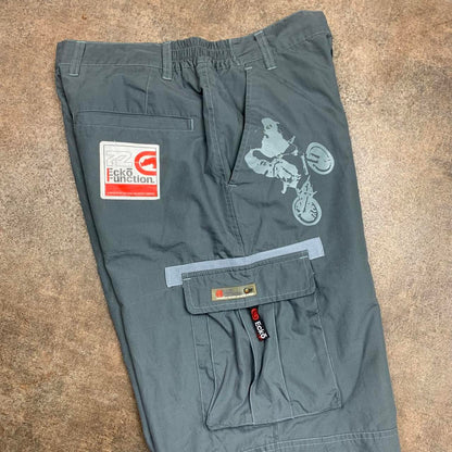 Ecko Function 00s rare graphic grey baggy joggers