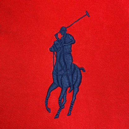Polo Ralph Lauren 00s Great Britain red graphic polo shirt