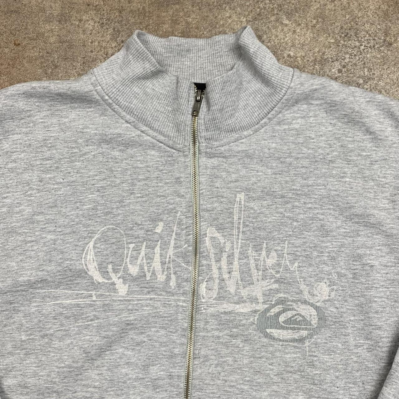Quiksilver 00s graphic zip sweater (XL)