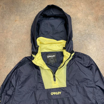 Oakley utilised black yellow graphic lightweight jacket