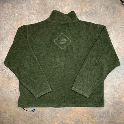 Quiksilver 90s khaki graphic boxy fleece