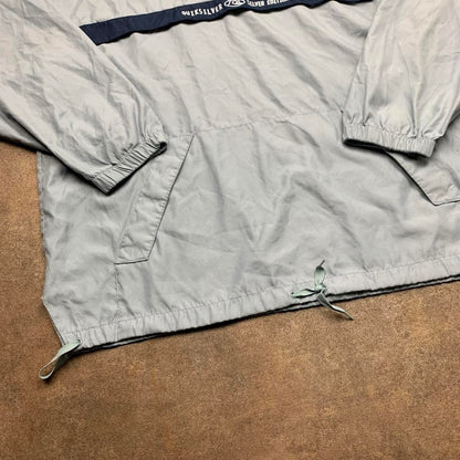 Quiksilver Silver Edition 90s light grey windbreaker jacket