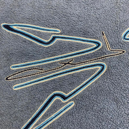Oxbow 00s graphic blue knit sweater