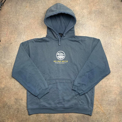 Quiksilver 90s blue graphic hoodie