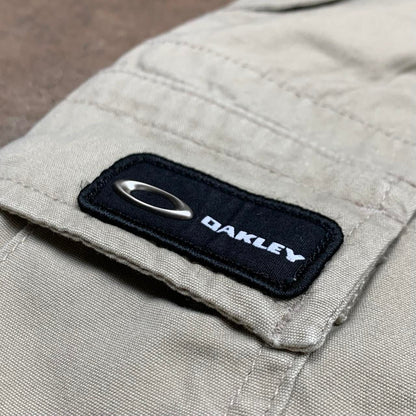 Oakley Software 00s cream graphic cargo trousers