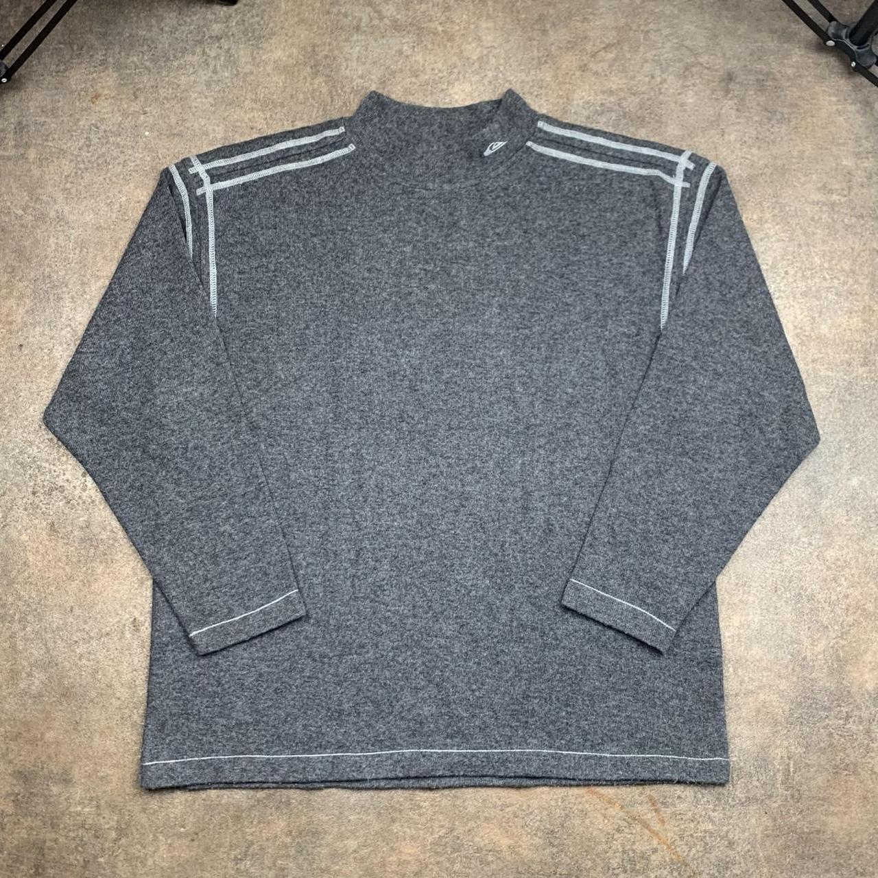 Quiksilver 90s grey boxy logo sweatshirt