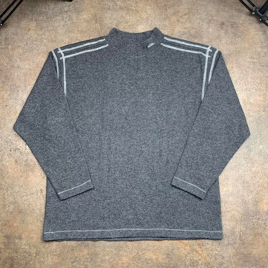 Quiksilver 90s grey boxy logo sweatshirt