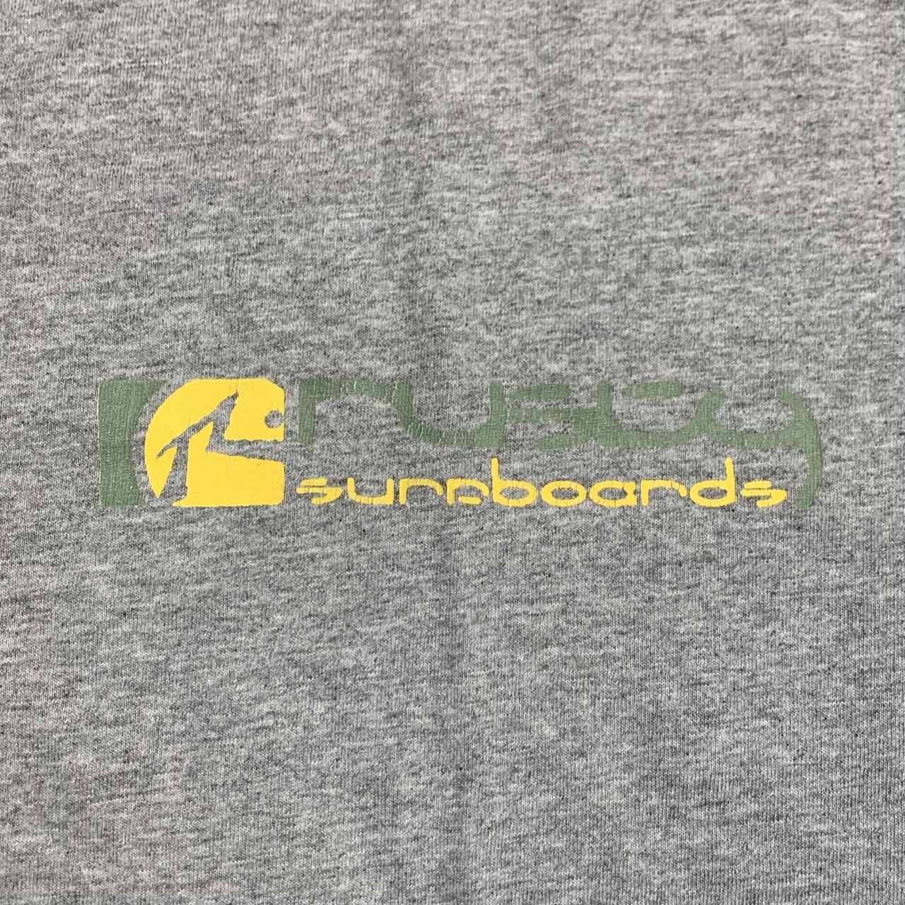 Rusty Surfboards 00s graphic grey long sleeve tee
