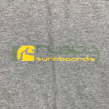 Rusty Surfboards 00s graphic grey long sleeve tee
