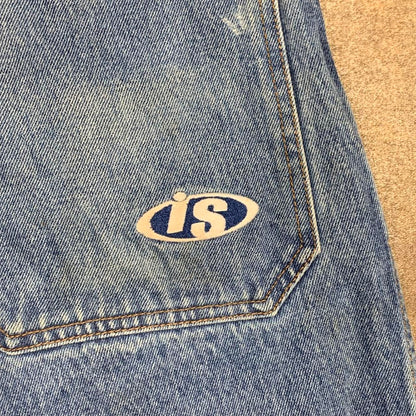 Interstate 90s baggy blue denim jeans