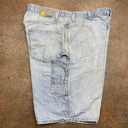 Levi's Silvertab 90s carpenter baggy pale blue denim jorts