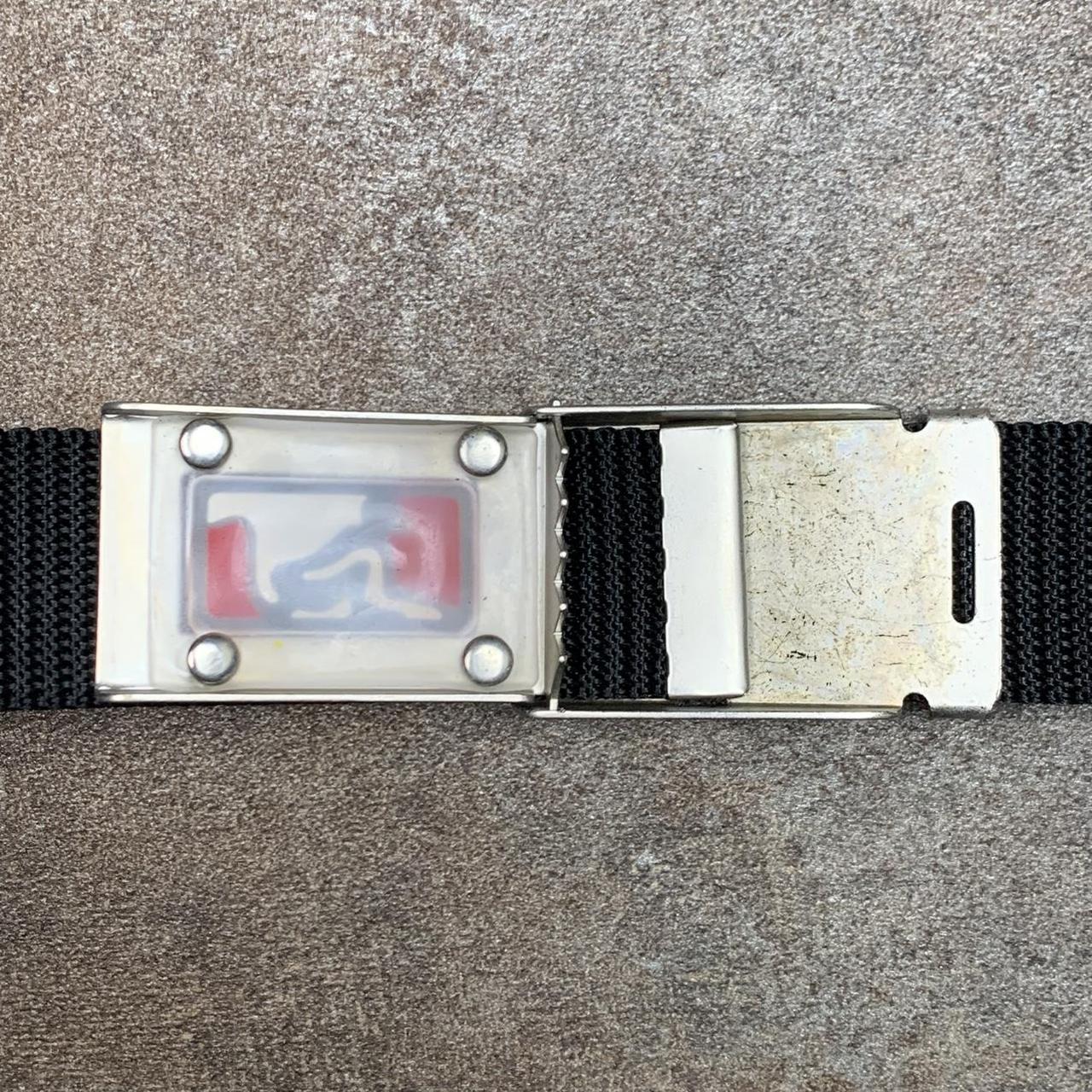 Drunknmunky 00s black webbed buckle belt