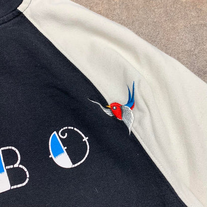 Mambo black white graphic hoodie