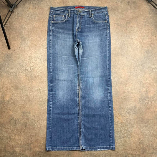 Fransa 00s baggy navy blue denim jeans