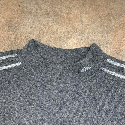 Quiksilver 90s grey boxy logo sweatshirt
