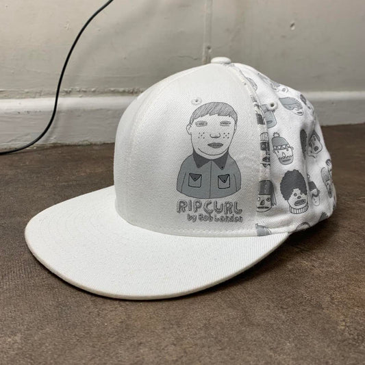 Rip Curl 00s white grey graphic cap
