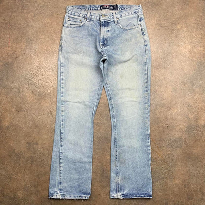 Quiksilver 00s light blue faded denim jeans