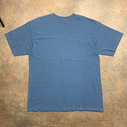 Oakley 00s blue navy logo graphic tee