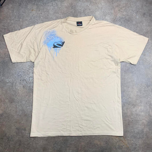 Rip Curl 00s cream beige graphic tee