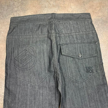 Enyce 00s baggy grey graphic denim jeans