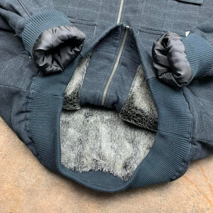 Fox Racing 00s fur lined zip hoodie jacket
