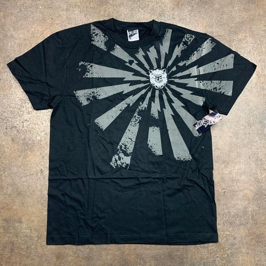 Fox Racing 00s graphic black grey tee