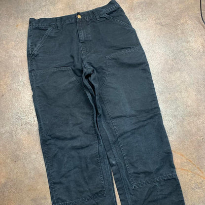 Carhartt WIP carpenter double knee black jeans