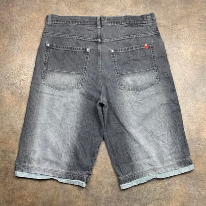 Southpole 00s red tab baggy jorts (40")