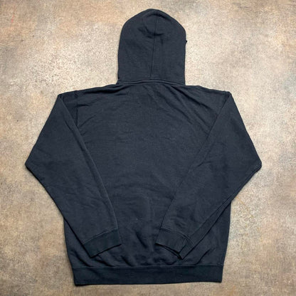 Billabong 00s graphic black boxy hoodie